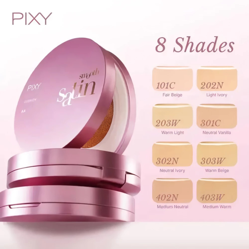 Pixy Smooth Satin Cushion 11gr - 101C Fair Beige