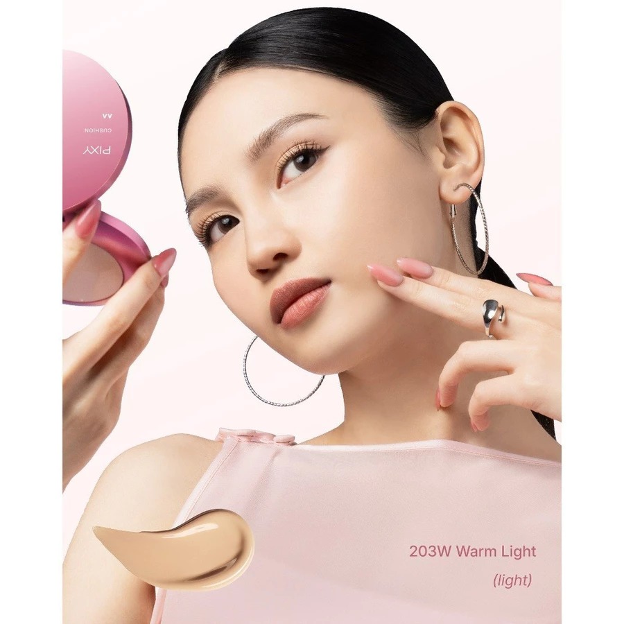 Pixy Smooth Satin Cushion 11gr - 203W Warm Light