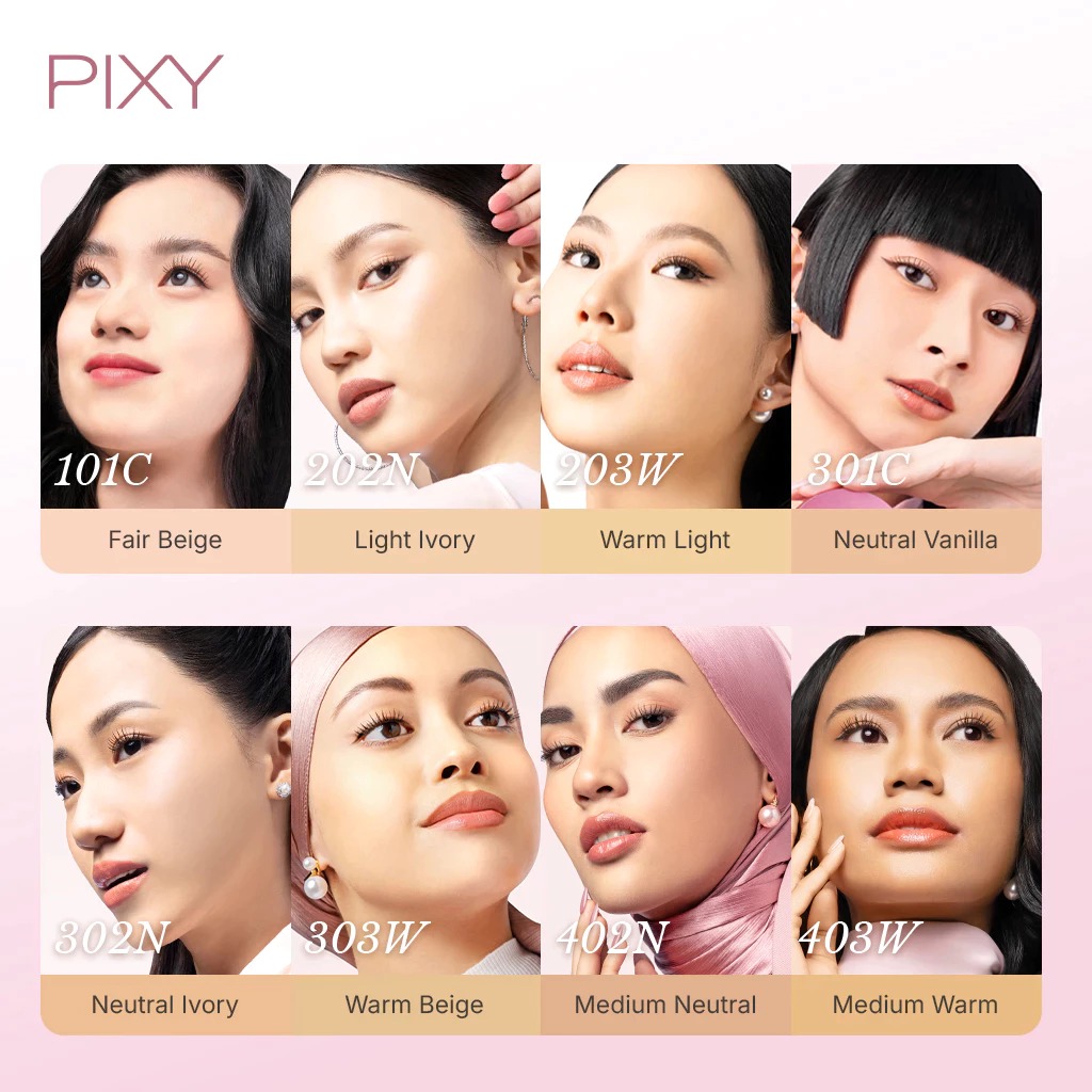 Pixy Smooth Satin Cushion 11gr - 203W Warm Light