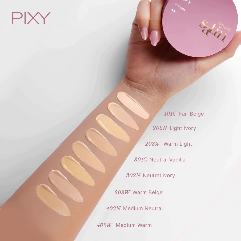Pixy Smooth Satin Cushion 11gr - 301C Neutral Vanilla