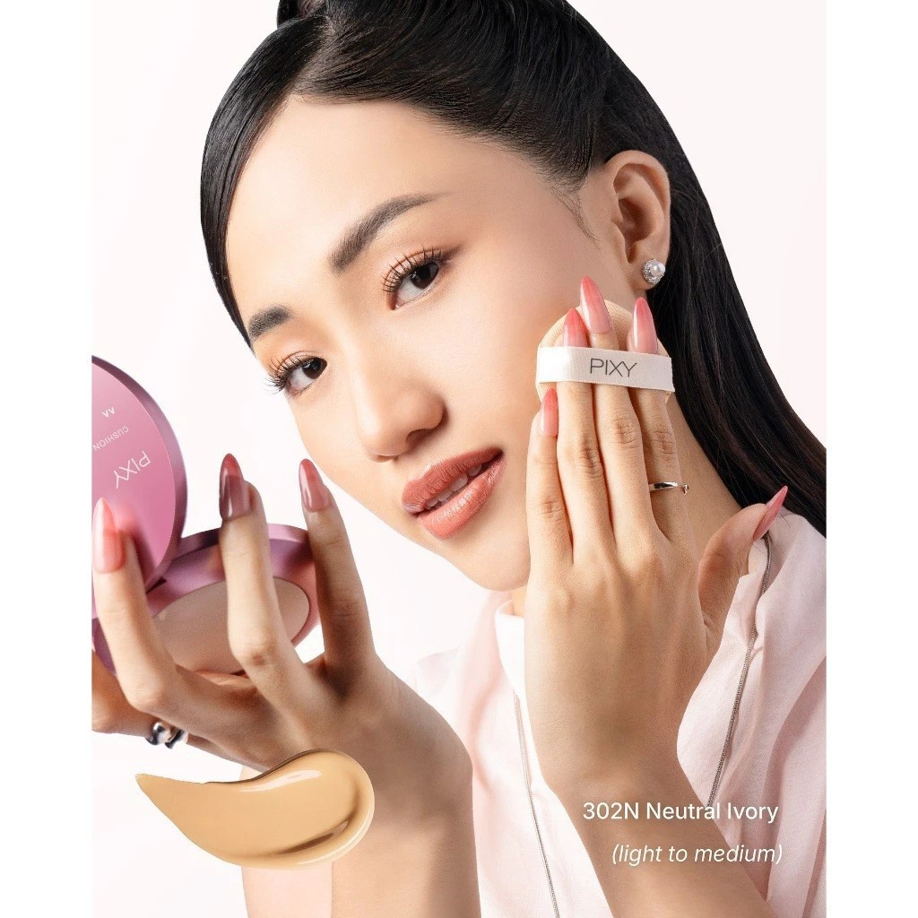 Pixy Smooth Satin Cushion 11gr - 302N Neutral Ivory