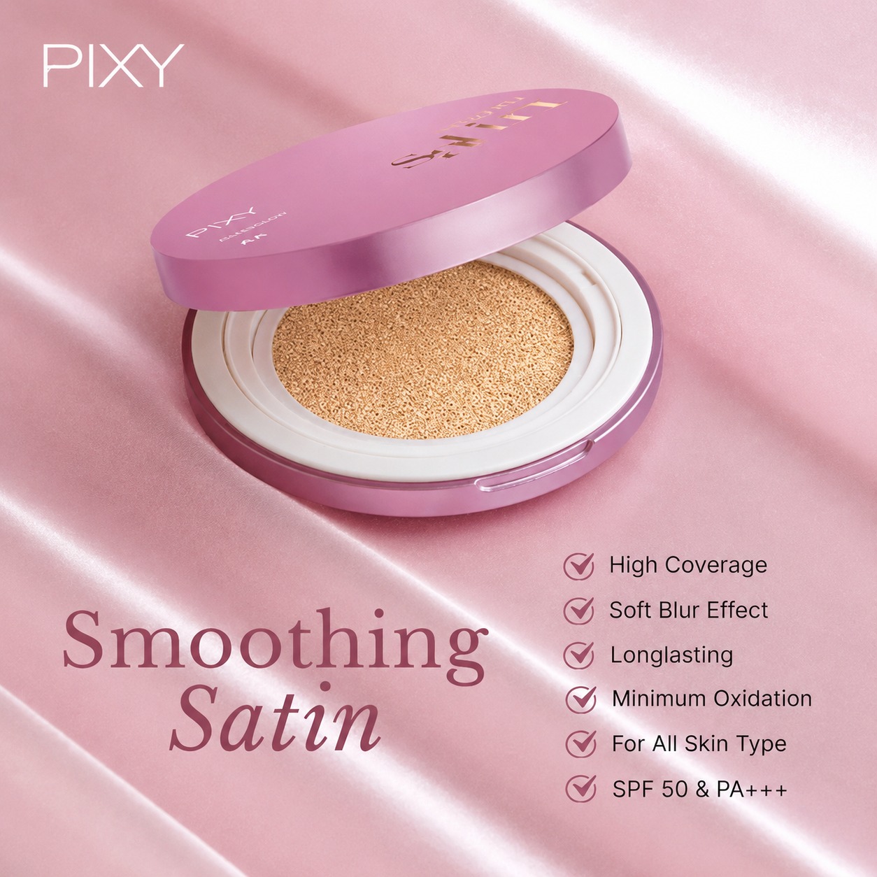 Pixy Smooth Satin Cushion 11gr - 402N Medium Neutral