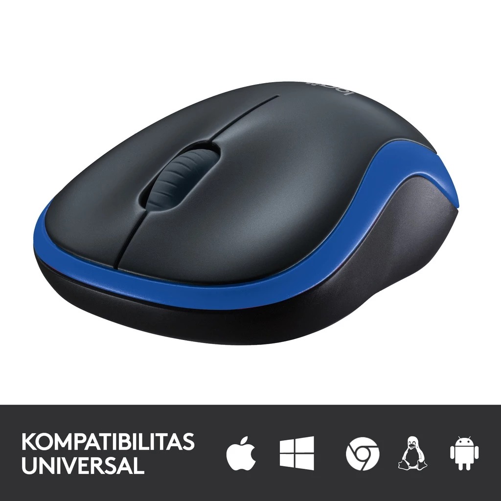 LOGITECH M185 Mouse Wireless - Blue