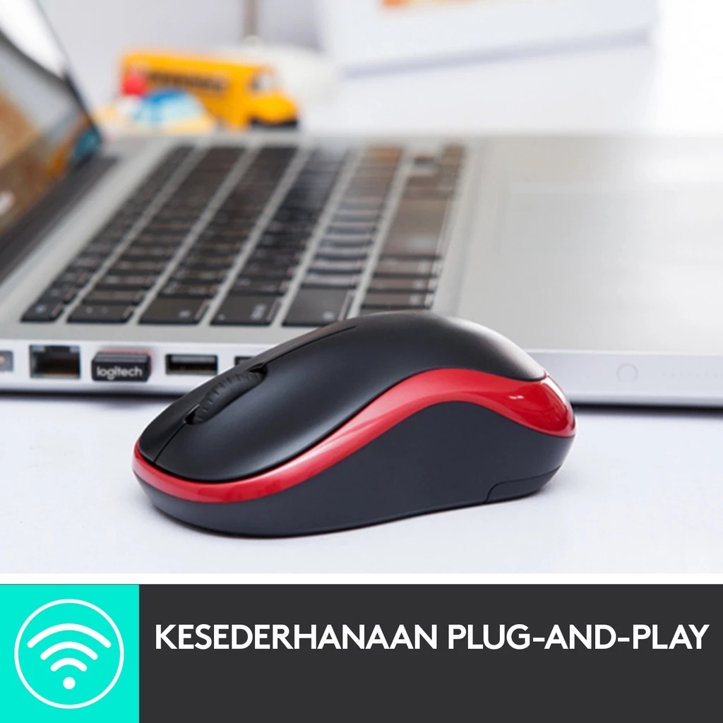 LOGITECH M185 Mouse Wireless - Blue