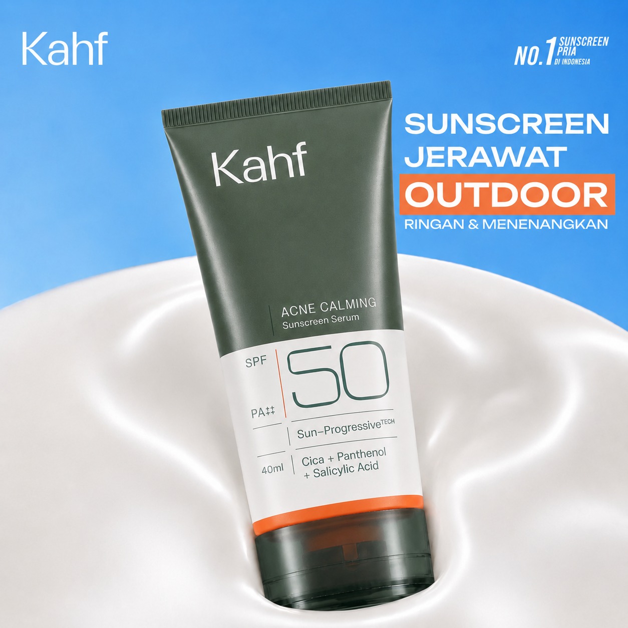 Kahf Acne Calming Sunscreen Serum SPF50 PA++++ 40ml
