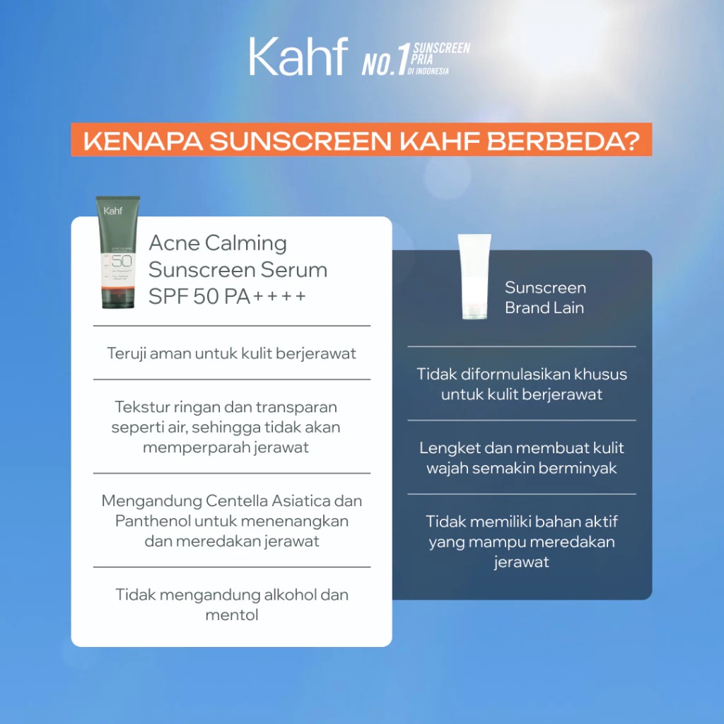 Kahf Acne Calming Sunscreen Serum SPF50 PA++++ 40ml