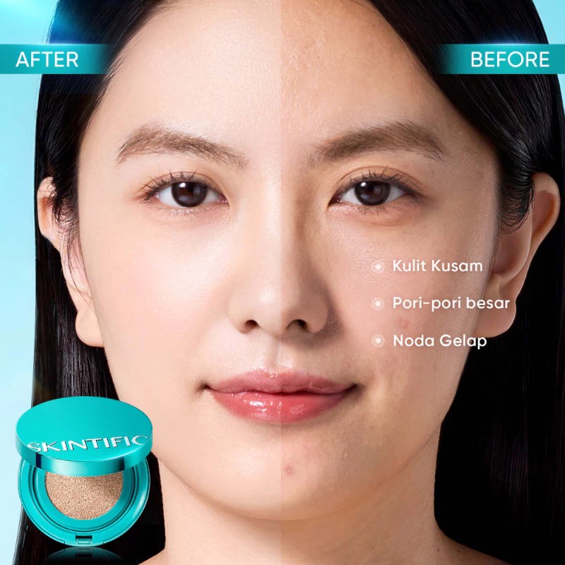 Skintific Perfect Stay Serum Matte Cushion 11gr - 2NC Ivory