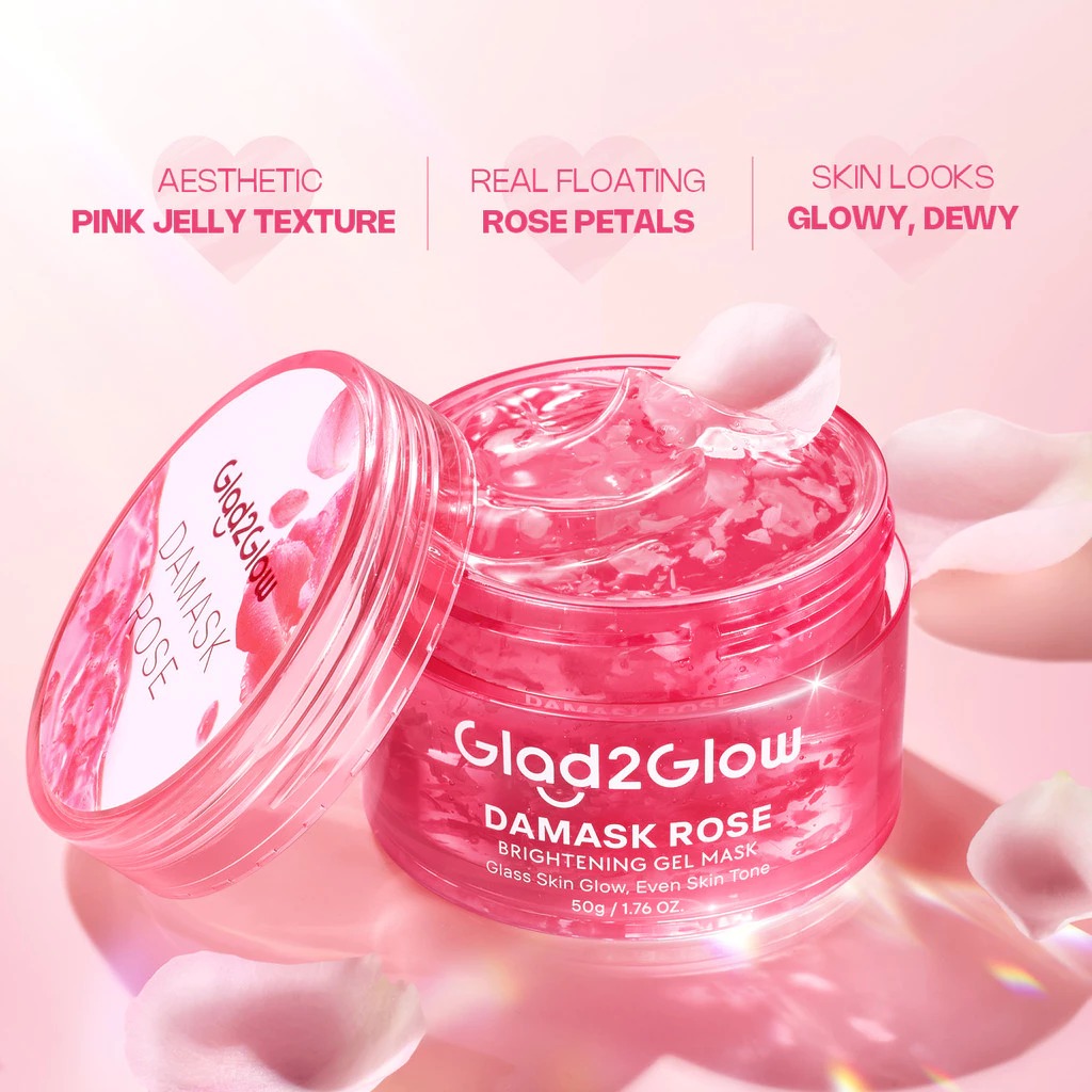 Glad 2 Glow Gel Mask - Damask Rose Brightening 50gr