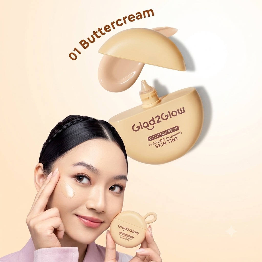 Glad 2 Glow Flawless Blurring Skin Tint 15gr - 01 Buttercream