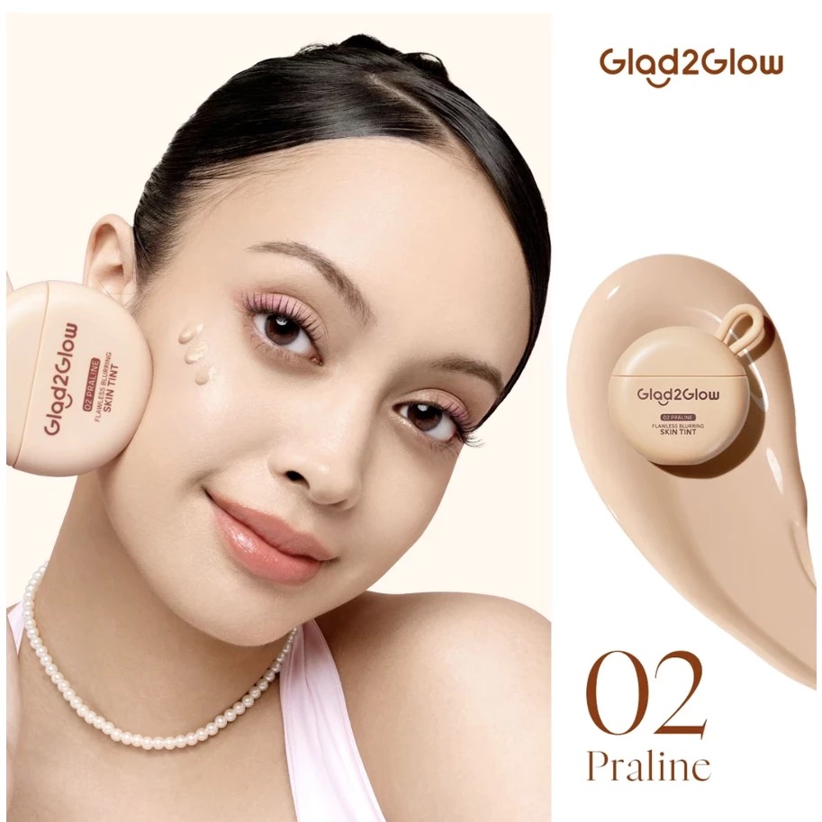 Glad 2 Glow Flawless Blurring Skin Tint 15gr - 02 Praline