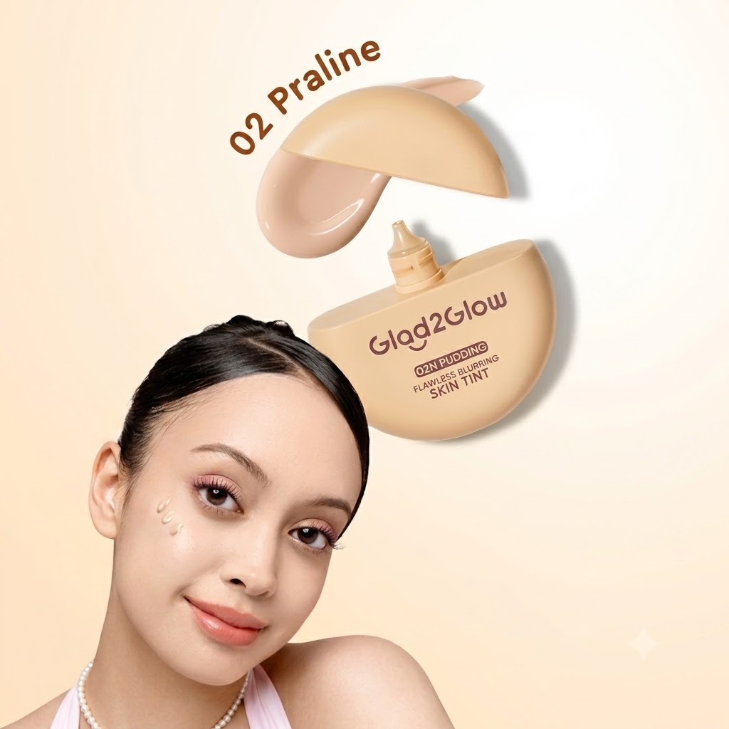 Glad 2 Glow Flawless Blurring Skin Tint 15gr - 02 Praline