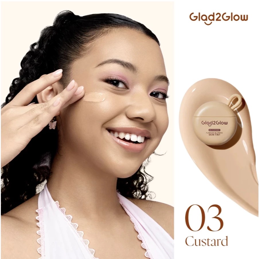 Glad 2 Glow Flawless Blurring Skin Tint 15gr - 03 Custard