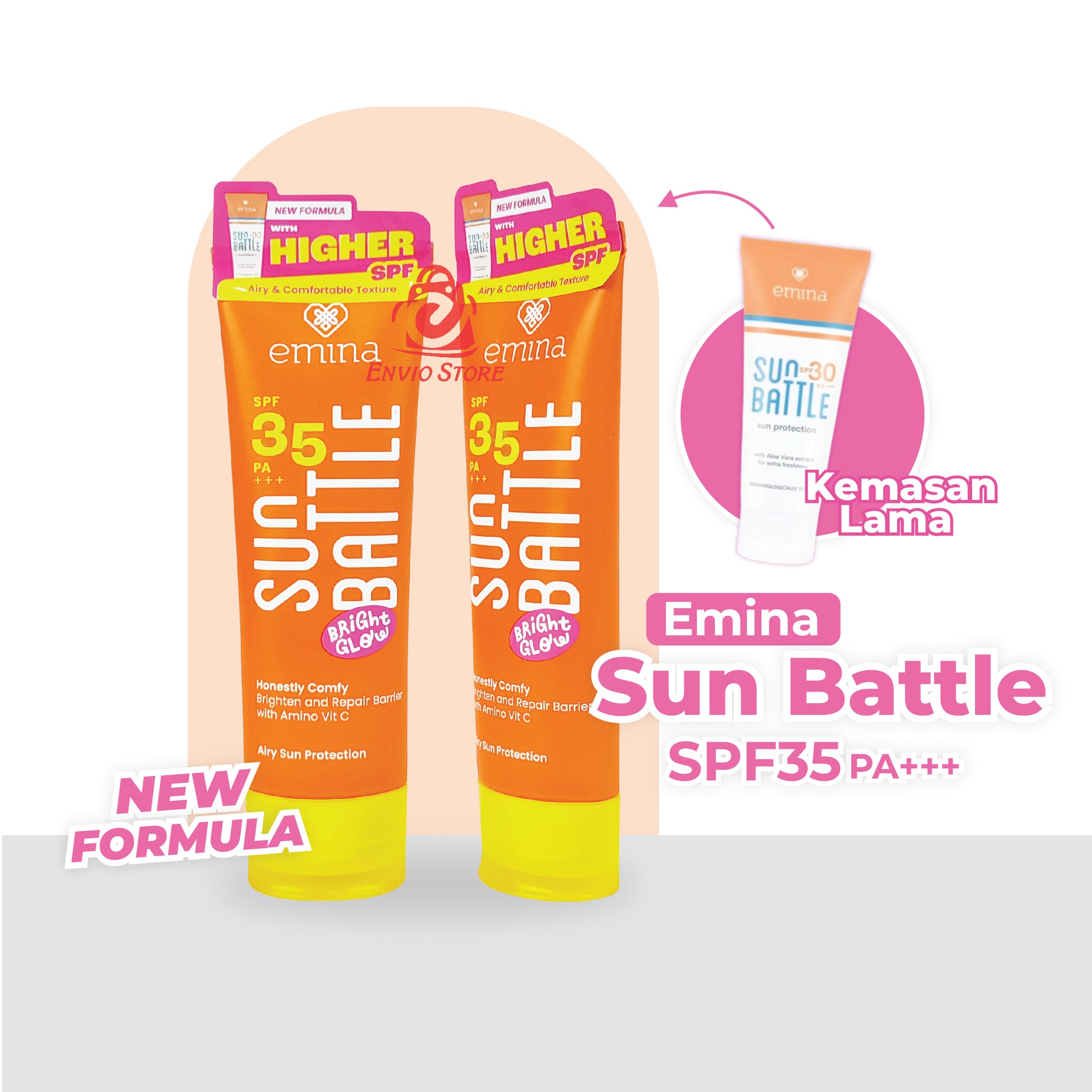 Emina Sun Battle Bright Glow SPF 35 PA+++ 20ml