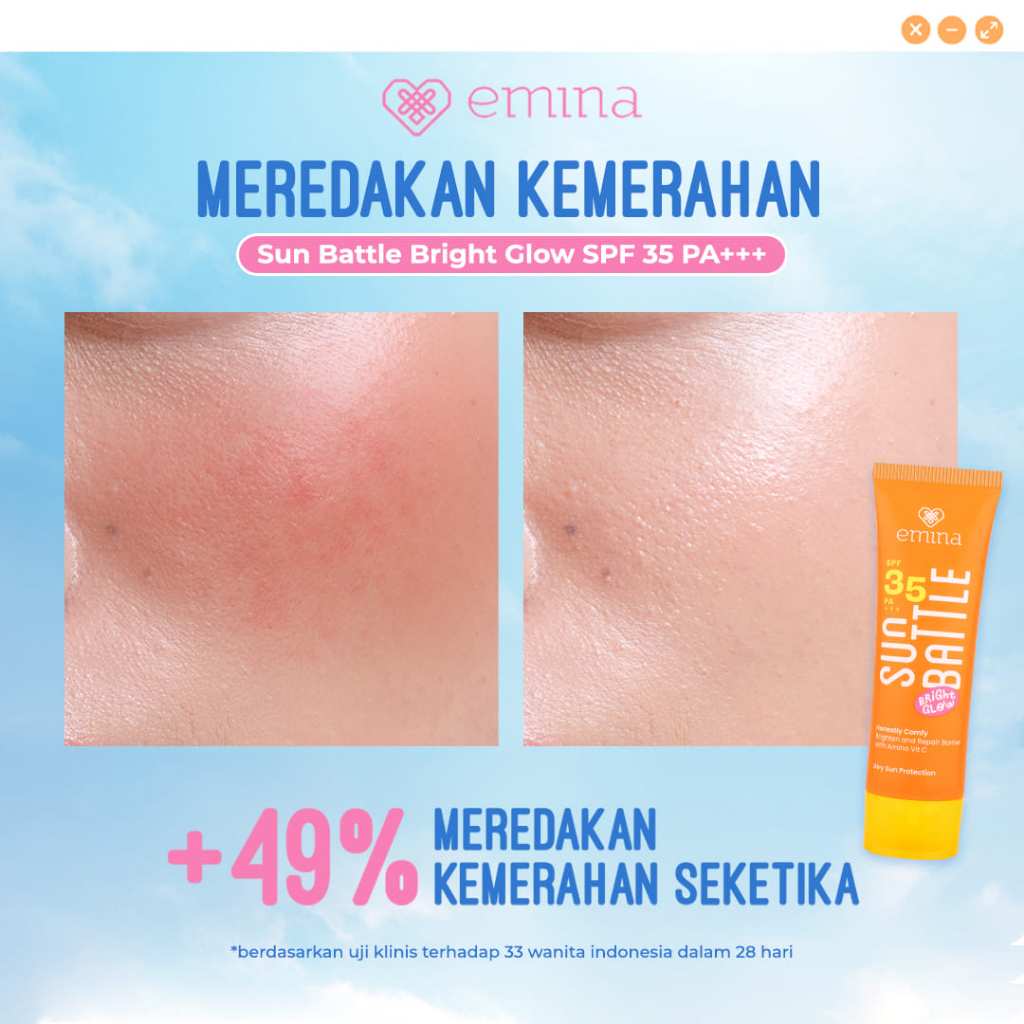 Emina Sun Battle Bright Glow SPF 35 PA+++ 20ml