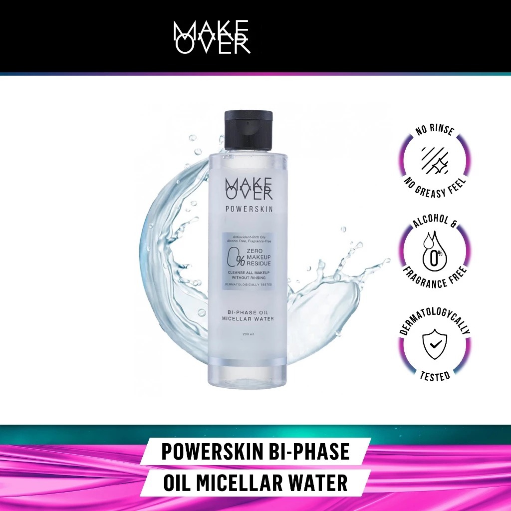 Make Over Powerskin Bi-Phase Oil Micellar Water 200ml