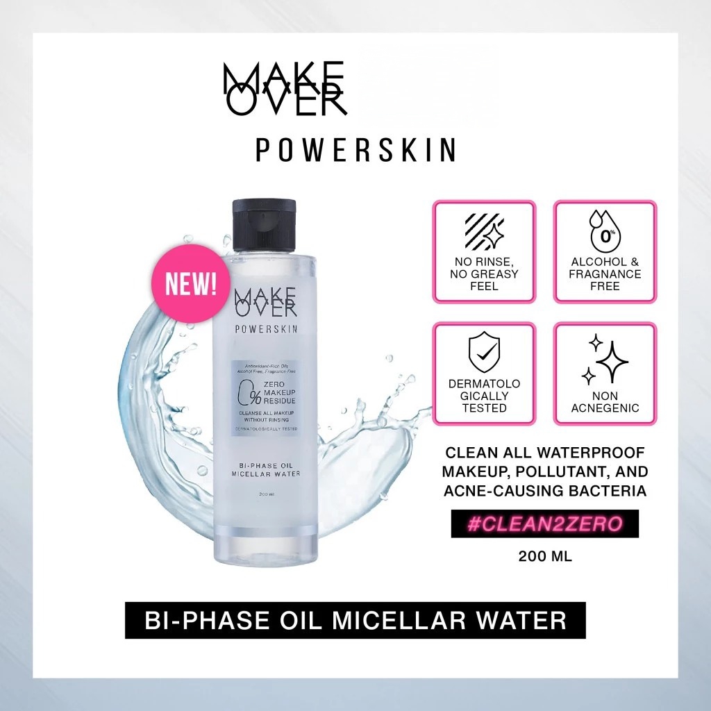 Make Over Powerskin Bi-Phase Oil Micellar Water 200ml