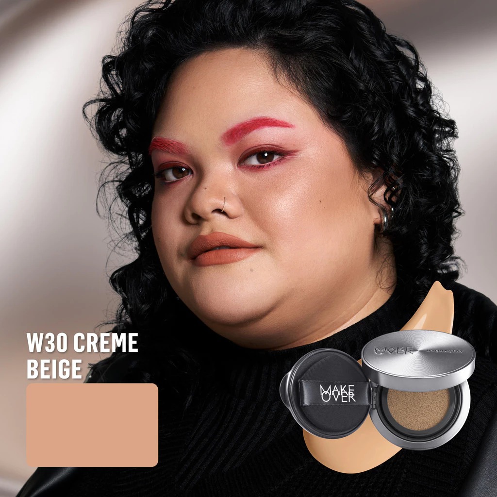 Make Over Hydrastay Prismatic Glass Cushion 24H Strongwear 12gr - W30 Creme Beige