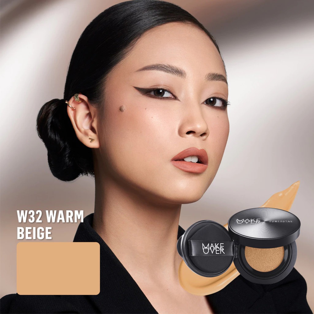 Make Over Powerstay Sync Matte Cushion 24H Strongwear 12gr - W32 Warm Beige