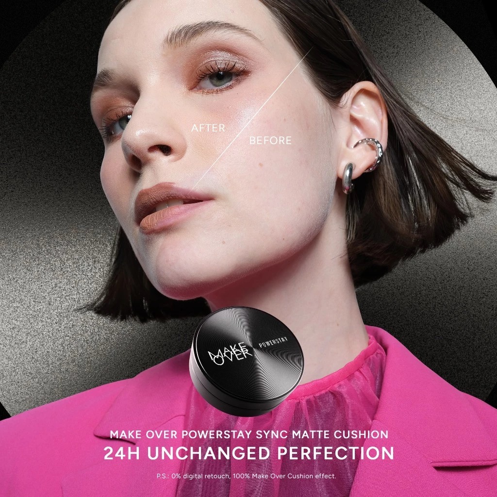 Make Over Powerstay Sync Matte Cushion 24H Strongwear 12gr - W32 Warm Beige