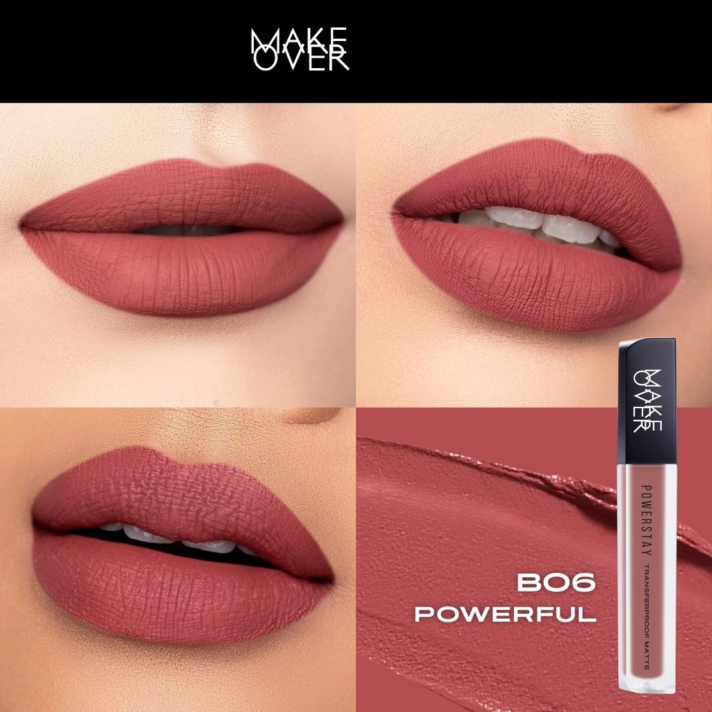 Make Over Powerstay Transferproof Matte Lip Cream - B06 Powerful