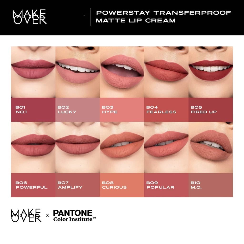 Make Over Powerstay Transferproof Matte Lip Cream - B06 Powerful