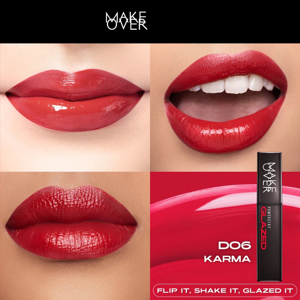 Make Over Powerstay Glazed Lock Lip Pigment 3gr - D06 Karma