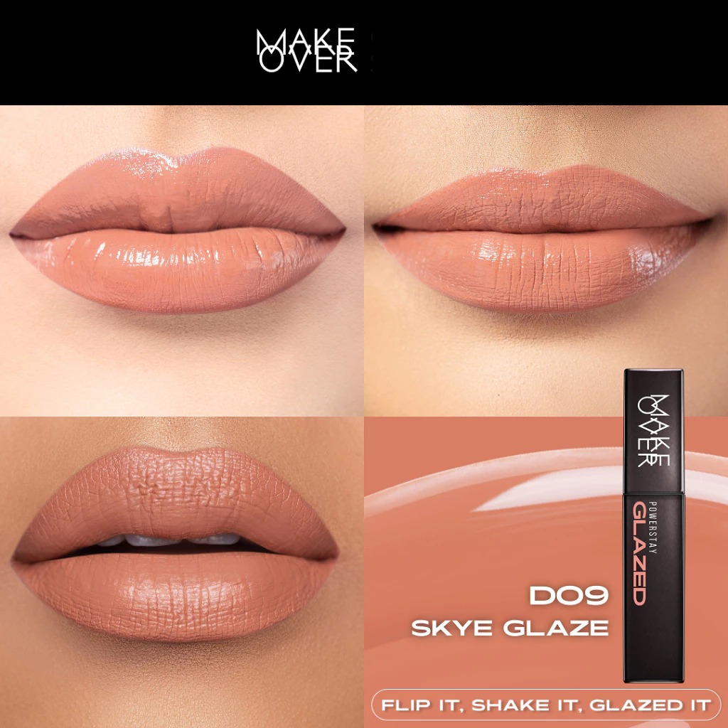 Make Over Powerstay Glazed Lock Lip Pigment 3gr - D09 Skye Glaze