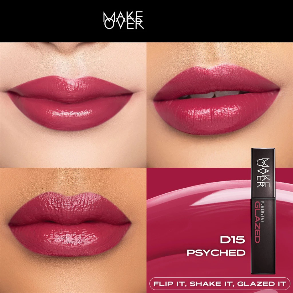Make Over Powerstay Glazed Lock Lip Pigment 3gr - D15 Psyched