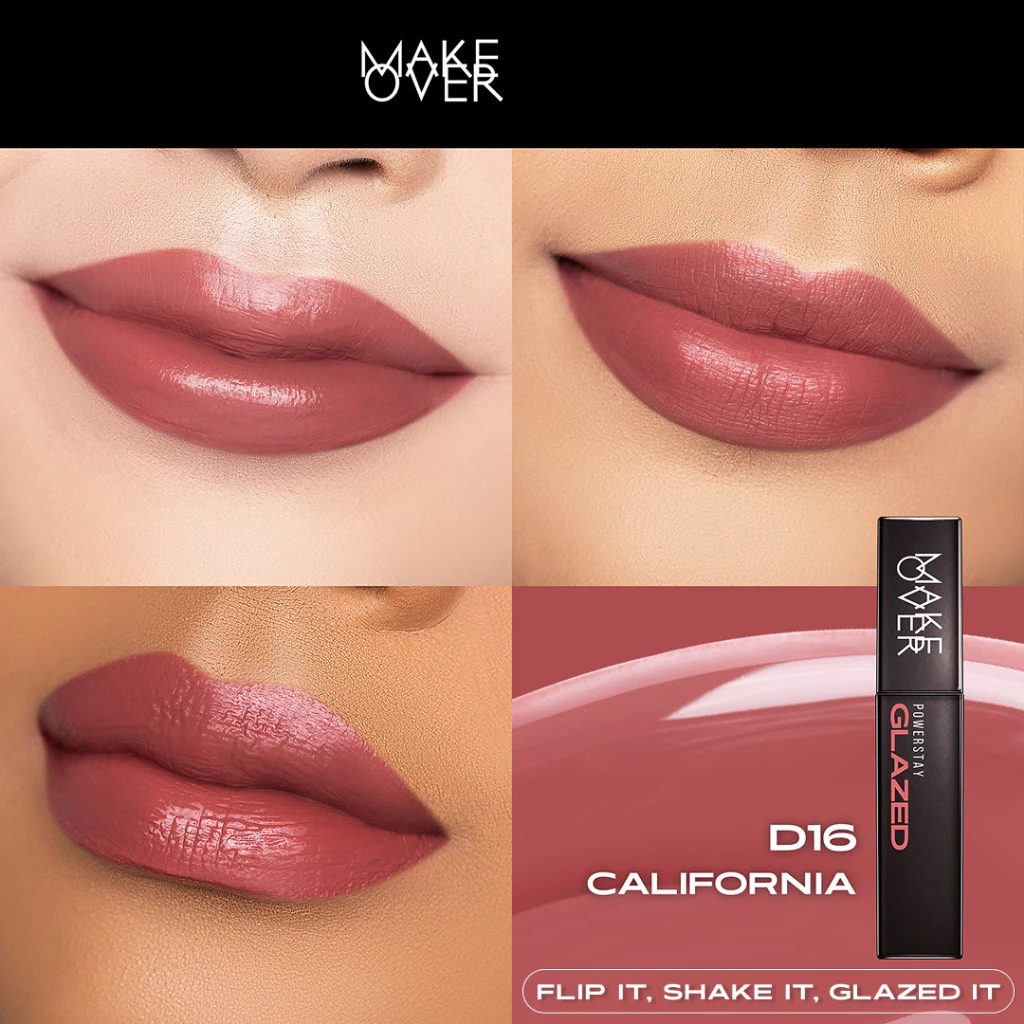 Make Over Powerstay Glazed Lock Lip Pigment 3gr - D16 California