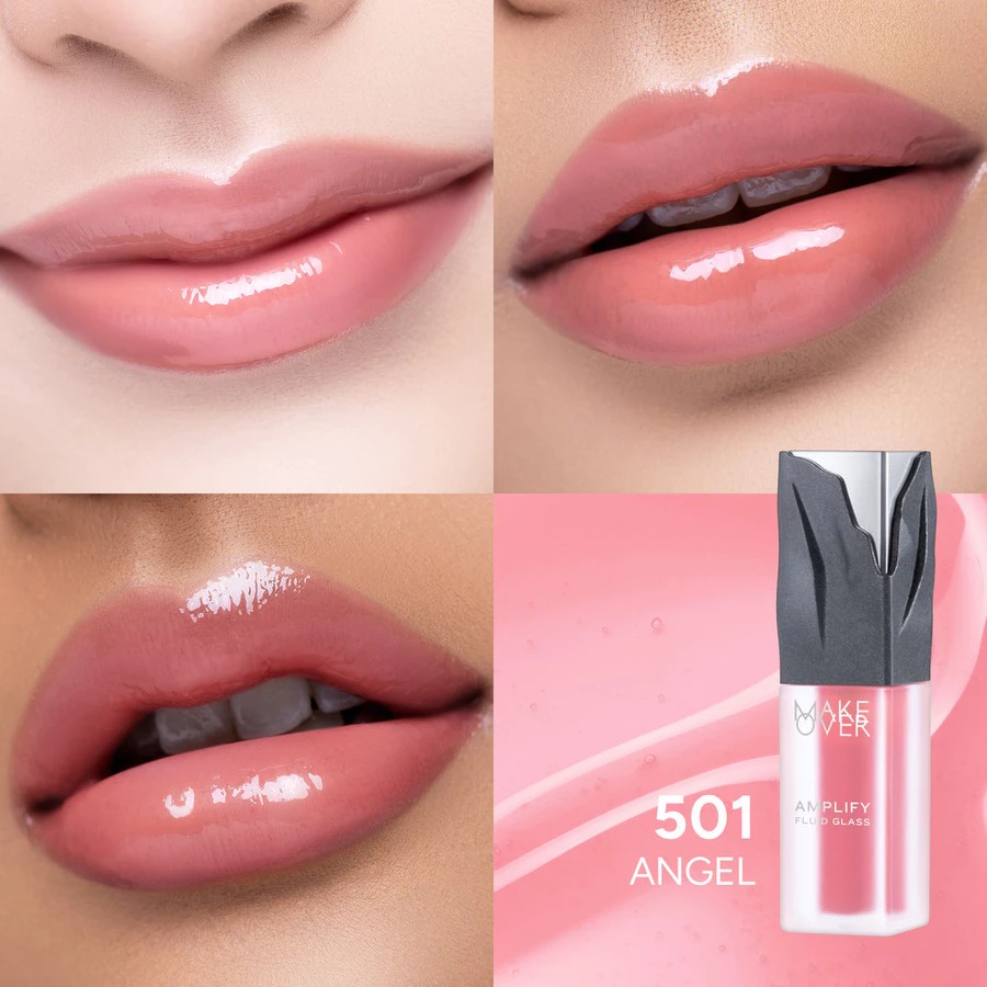 Make Over Amplify Fluid Glass 3.8gr - 501 Angel Make Over Amplify Fluid Glass 3.8gr - 501 Angel