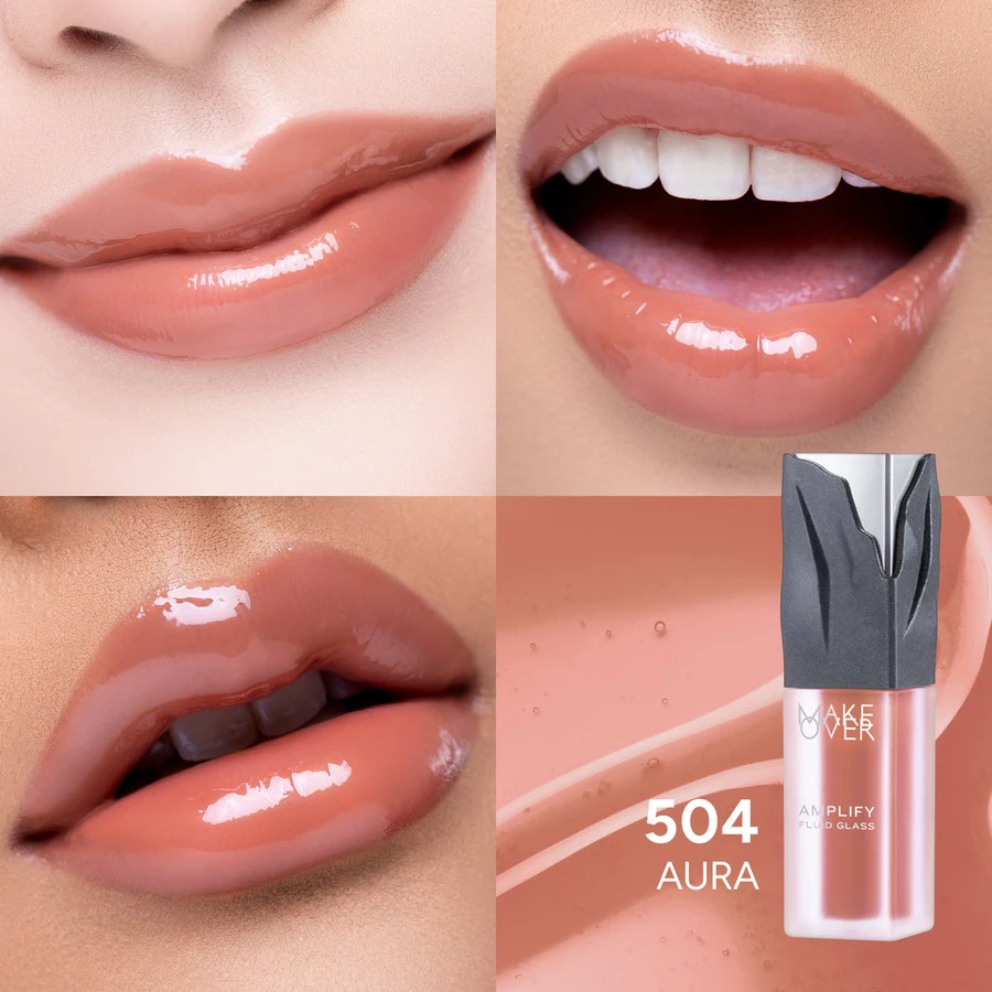 Make Over Amplify Fluid Glass 3.8gr - 504 Aura Make Over Amplify Fluid Glass 3.8gr - 504 Aura