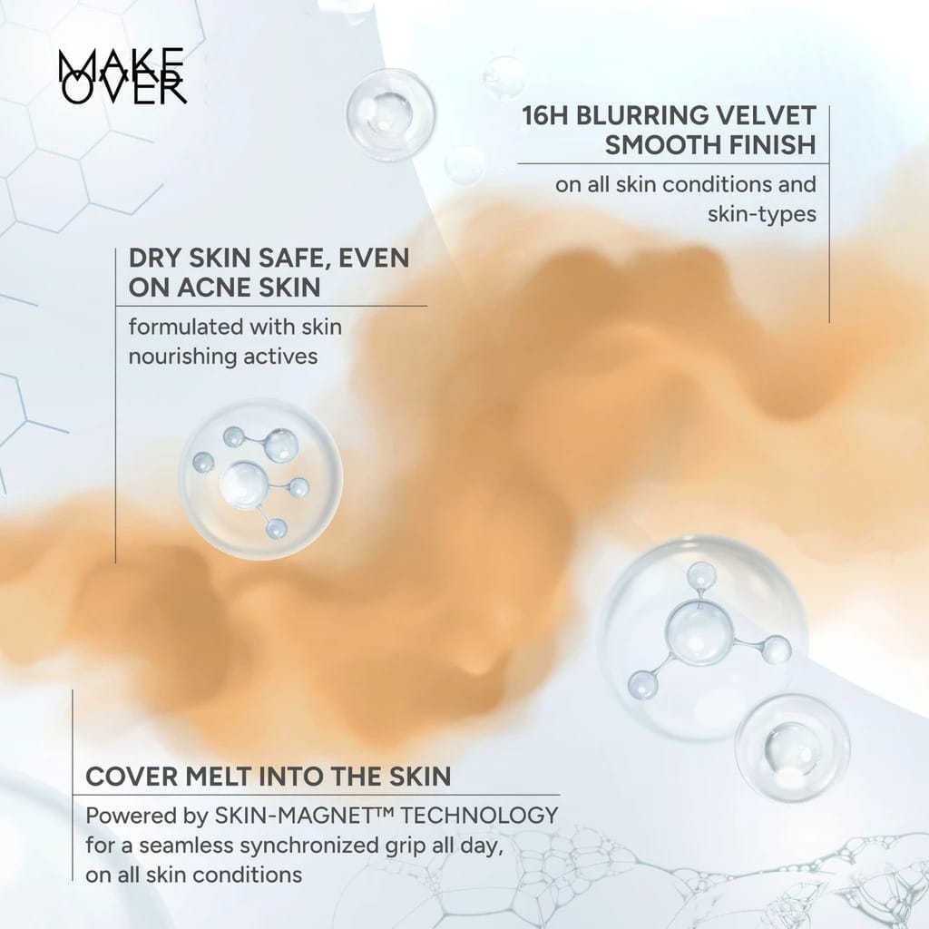 Make Over Perfect Cover Powder Foundation 10gr - 01 Lace