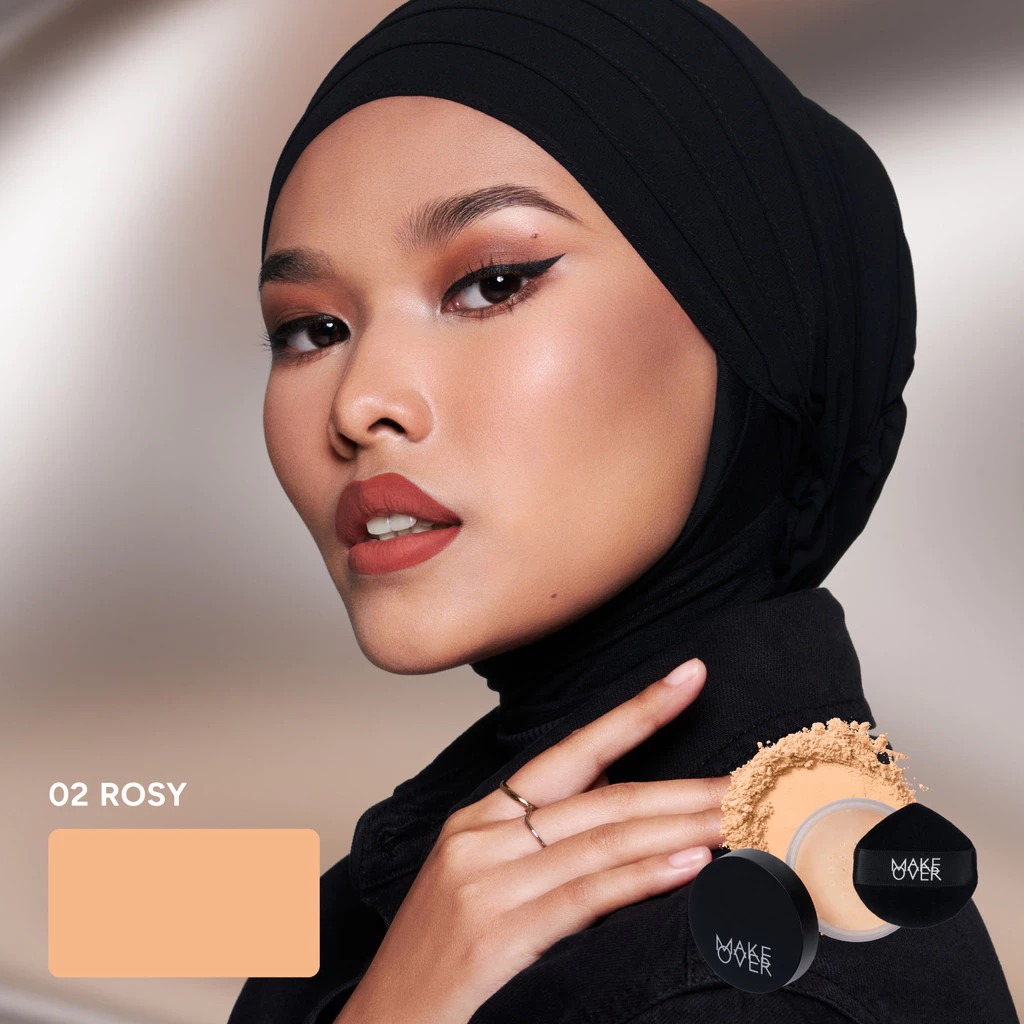 Make Over Silky Smooth Translucent Powder 30gr - 02 Rosy
