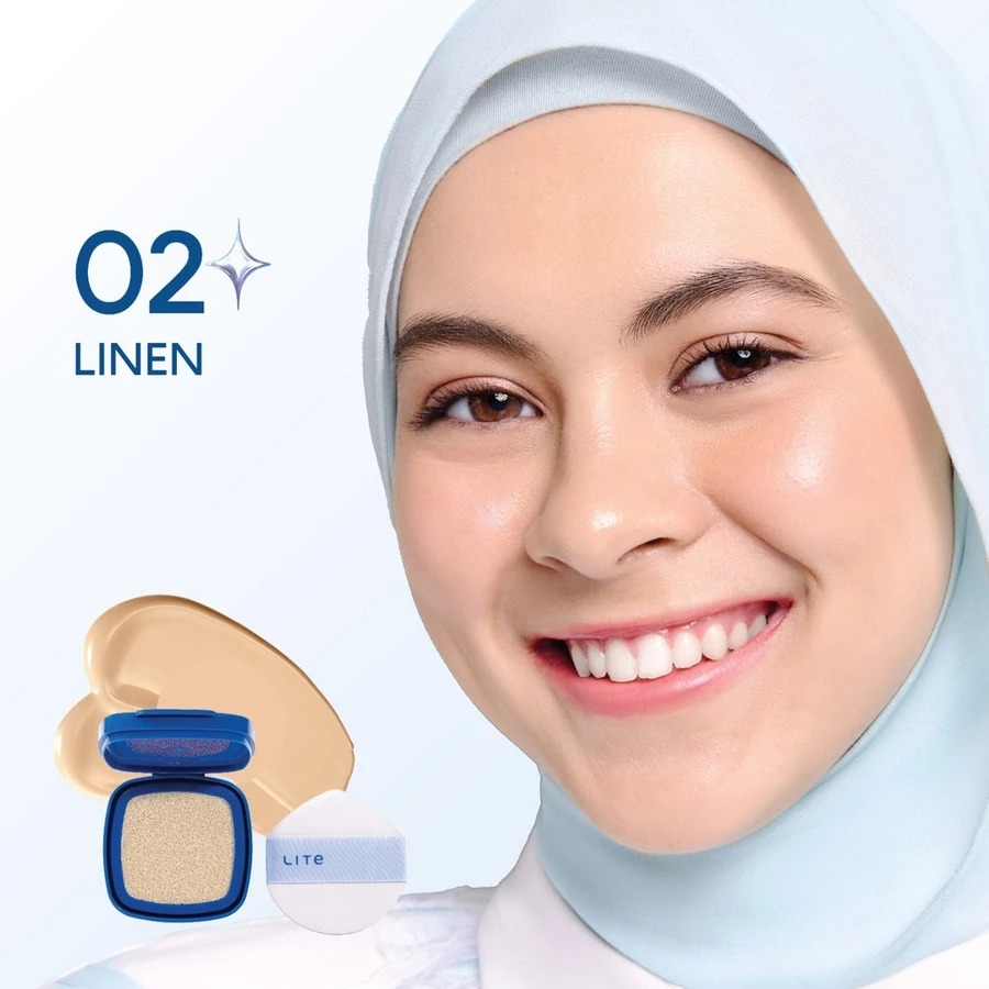 Wardah Lite Skin Filter Cushion REFILL 11gr - 02 Linen