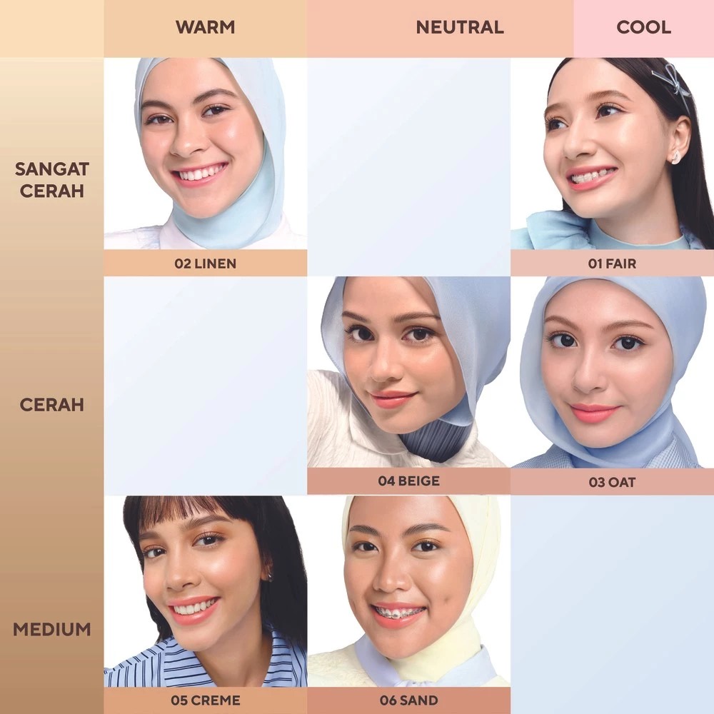 Wardah Lite Skin Filter Cushion REFILL 11gr - 02 Linen