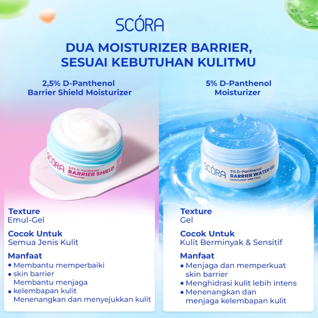 Scora 5% D-Panthenol Barrier Water Gel Moisturizer With Cica 40ml