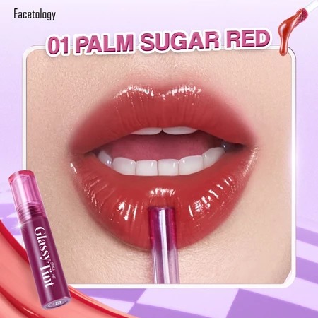 Facetology Glassy Spill The Tint 2.5gr - 01 Palm Sugar Red Facetology Glassy Spill The Tint 2.5gr - 01 Palm Sugar Red