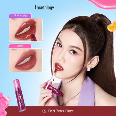 Facetology Glassy Spill The Tint 2.5gr - 02 Red Bean Glaze