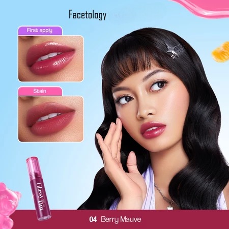 Facetology Glassy Spill The Tint 2.5gr - 04 Berry Mauve