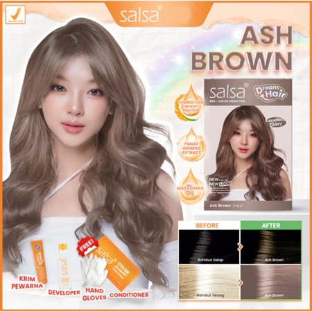 SALSA Dream Hair Pro Color Sensation - Ash Brown (8.21)
