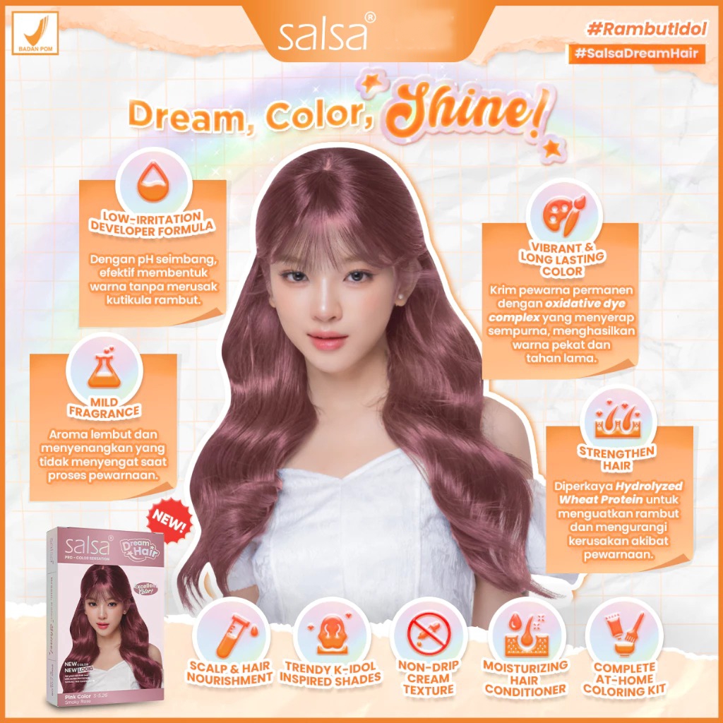 SALSA Dream Hair Pro Color Sensation - Ash Brown (8.21)