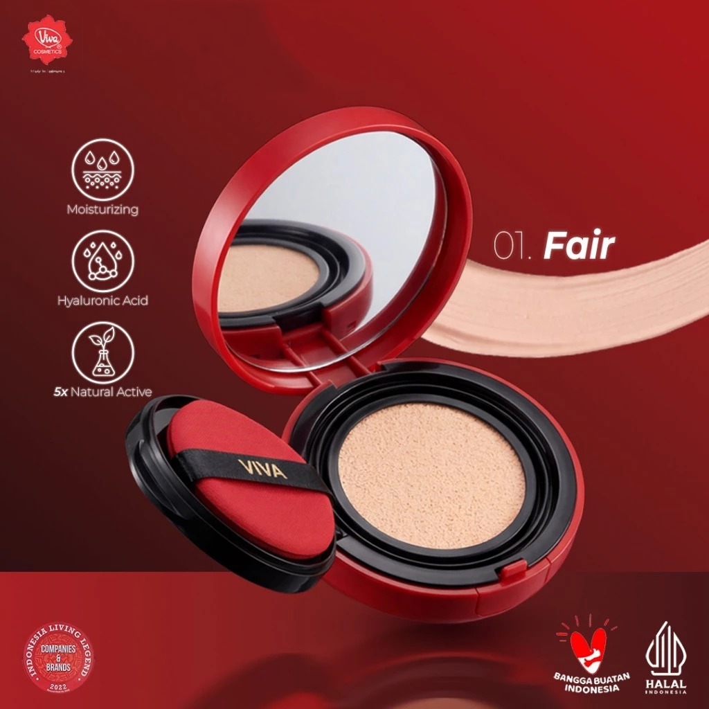 Viva Velvet Cushion SPF50+ PA++++ 13gr - 01 Fair