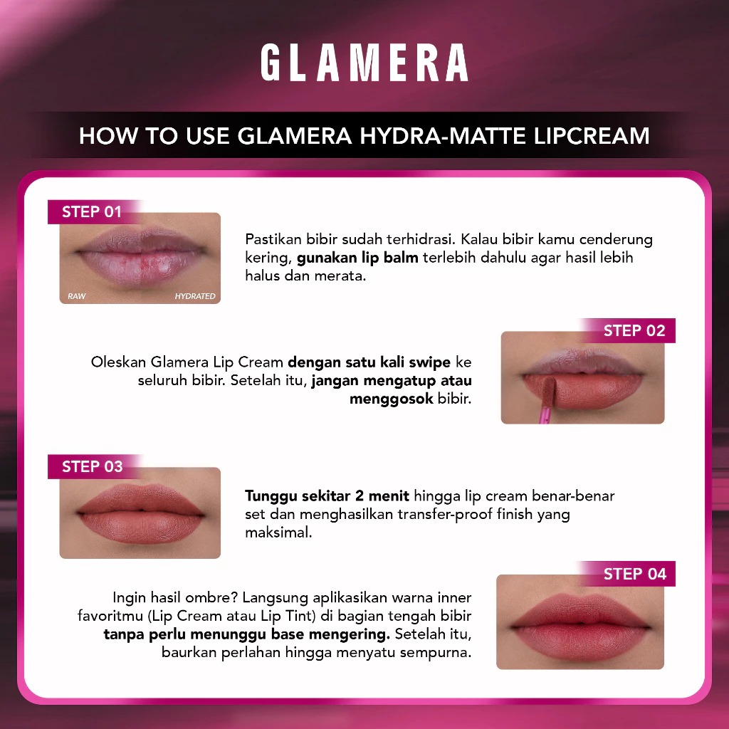 Glamera Hydra-Matte Lip Cream 3gr - 02 Royal