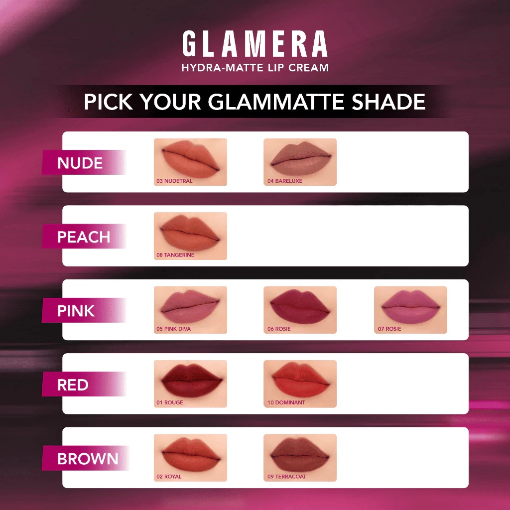 Glamera Hydra-Matte Lip Cream 3gr - 02 Royal
