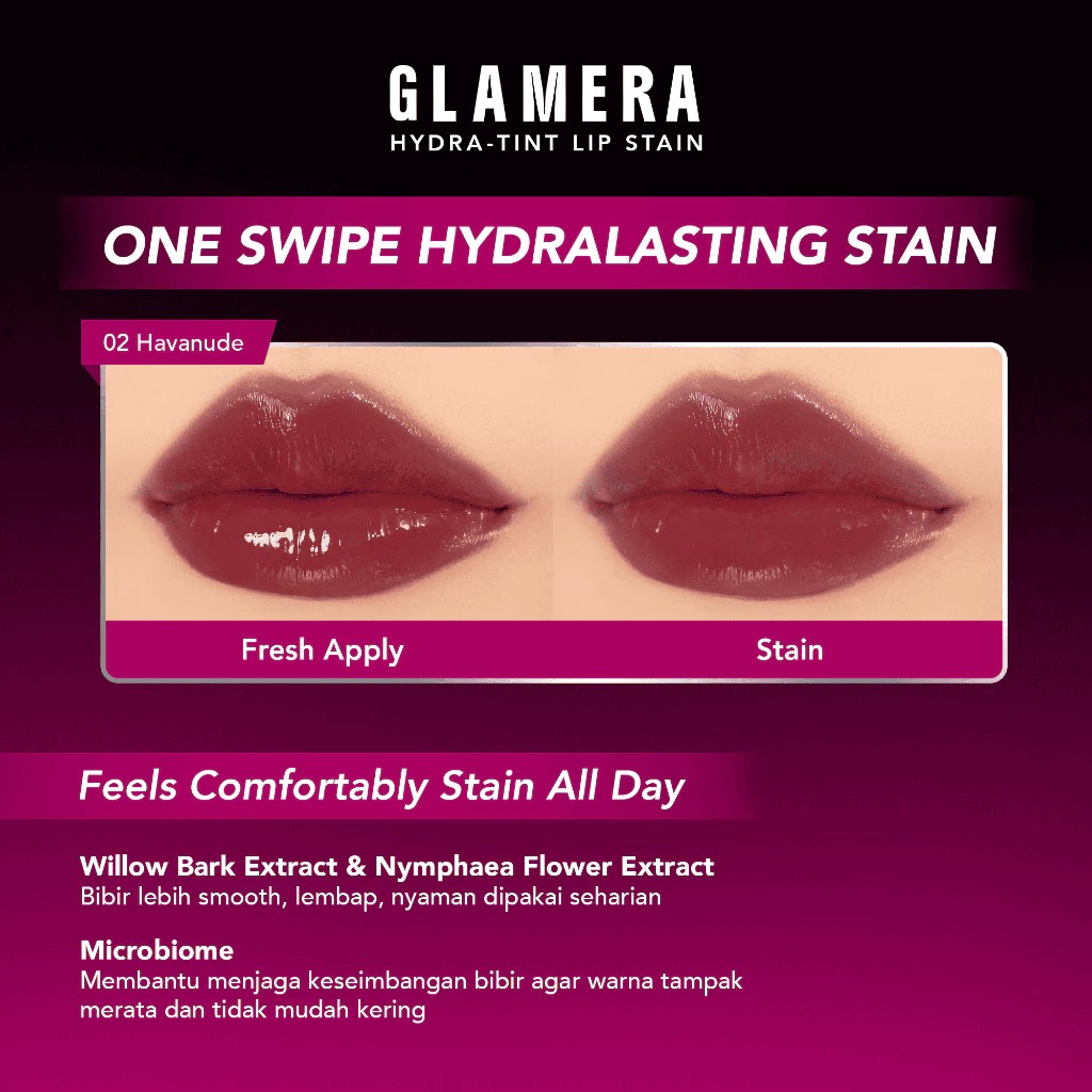 Glamera Hydra-Tint Lip Stain 2.5gr - 06 Golden Caramel