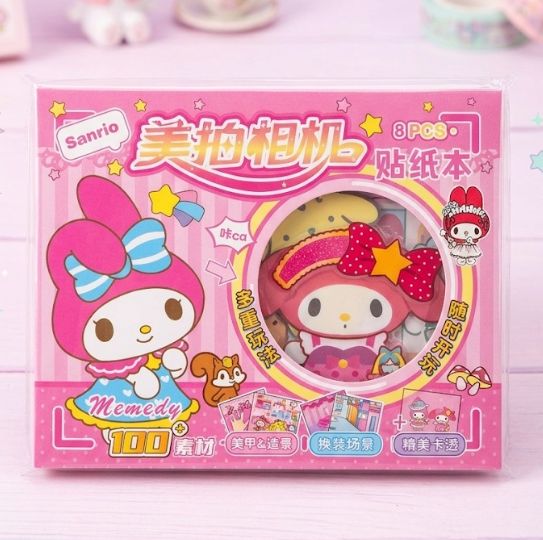 Buku Stiker MINI Dress Up SANRIO Series (B002A) - MELODY PINK