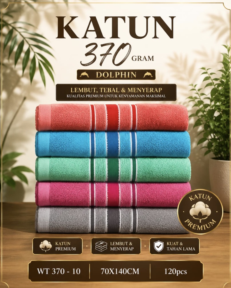 Handuk Mandi Katun Premium 70x140cm (370gr) Handuk Mandi Katun Premium 70x140cm (370gr)