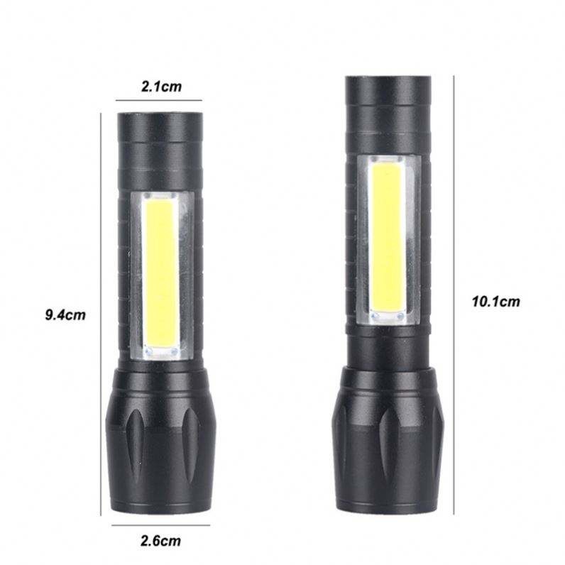 Senter Mini LED 511 XT USB Rechargeable + Free Box