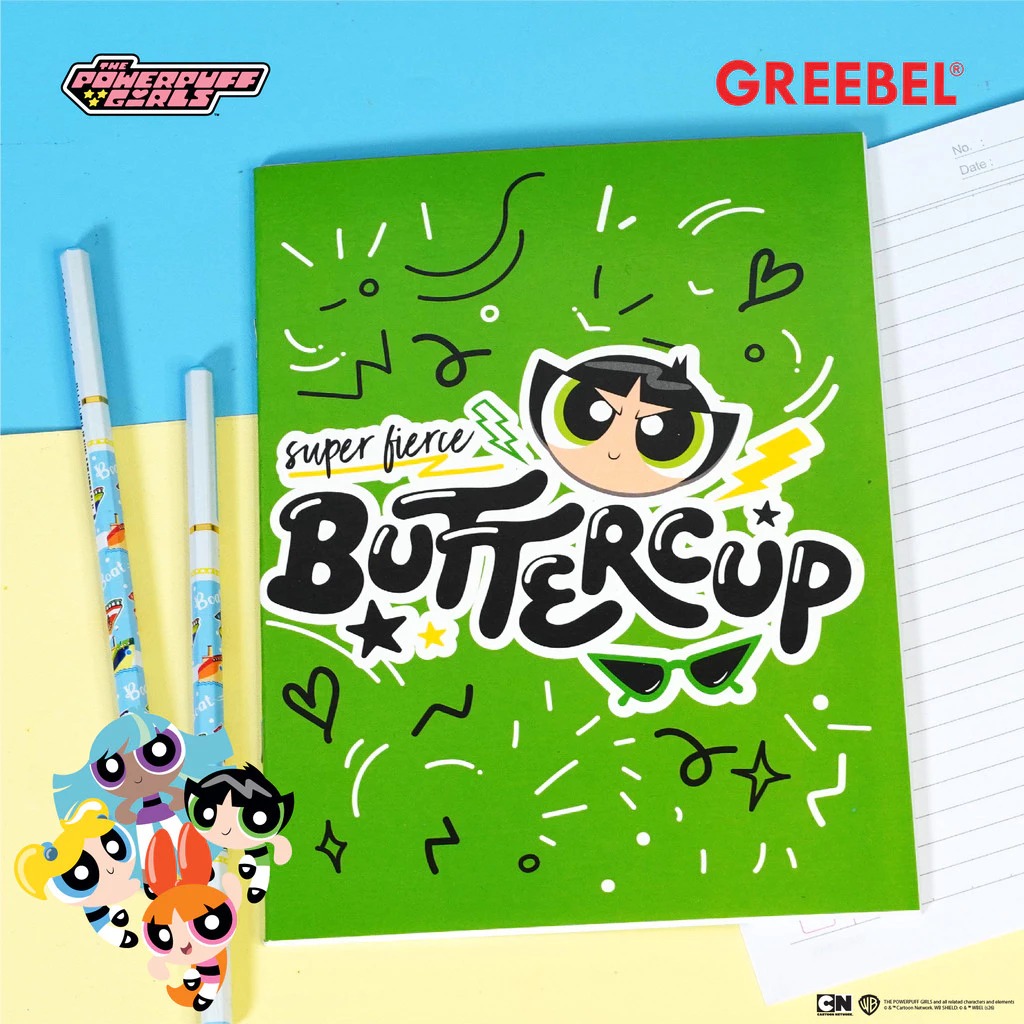 GREEBEL Buku Tulis 38 Lembar Power Puff Girl (GBPPG - 3802) - (A5 210x160mm)