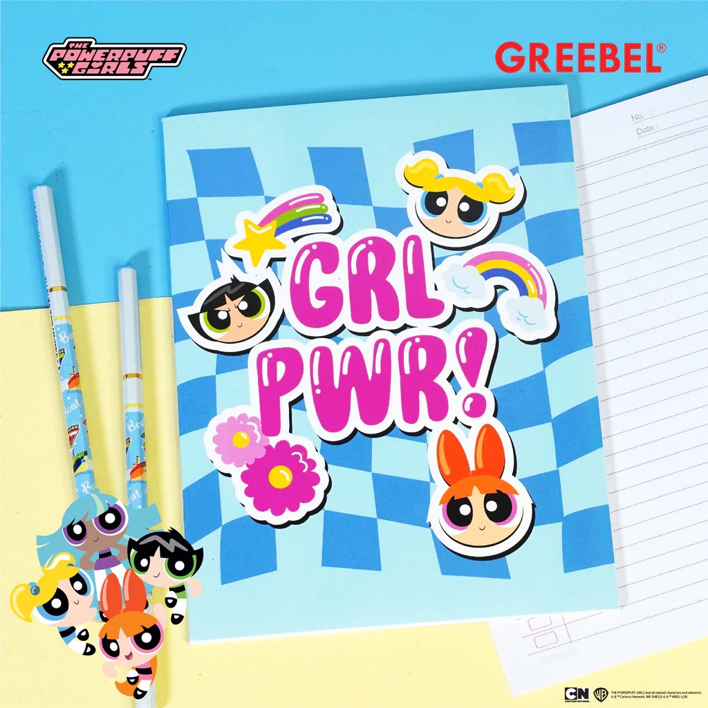 GREEBEL Buku Tulis 38 Lembar Power Puff Girl (GBPPG - 3802) - (A5 210x160mm)